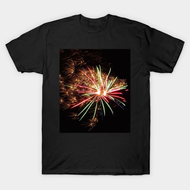 FIREWORKS OVER CAERNARFON CASTLE T-Shirt by dumbodancer